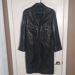 Ladies' 212 america genuine leather coat (large)